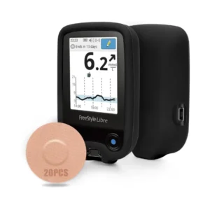 Funda de silicona para lector freestyle libre + 20 parches para sensor Freestyle libre